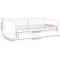 vidaXL Sofá cama tela negro 90x190 cm vidaXL Sofá cama tela negro 90x190 cm