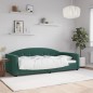 vidaXL Sofá cama terciopelo verde oscuro 90x200 cm vidaXL Sofá cama terciopelo verde oscuro 90x200 cm