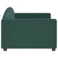 vidaXL Sofá cama terciopelo verde oscuro 90x200 cm vidaXL Sofá cama terciopelo verde oscuro 90x200 cm
