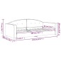 vidaXL Sofá cama terciopelo verde oscuro 90x200 cm vidaXL Sofá cama terciopelo verde oscuro 90x200 cm