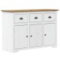 vidaXL Aparador BODO madera maciza pino blanco y marrón 115x43x79,5 cm vidaXL Aparador BODO madera maciza pino blanco y marrón 115x43x79,5 cm
