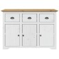 vidaXL Aparador BODO madera maciza pino blanco y marrón 115x43x79,5 cm vidaXL Aparador BODO madera maciza pino blanco y marrón 115x43x79,5 cm