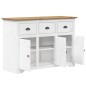 vidaXL Aparador BODO madera maciza pino blanco y marrón 115x43x79,5 cm vidaXL Aparador BODO madera maciza pino blanco y marrón 115x43x79,5 cm