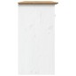 vidaXL Aparador BODO madera maciza pino blanco y marrón 115x43x79,5 cm vidaXL Aparador BODO madera maciza pino blanco y marrón 115x43x79,5 cm