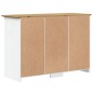 vidaXL Aparador BODO madera maciza pino blanco y marrón 115x43x79,5 cm vidaXL Aparador BODO madera maciza pino blanco y marrón 115x43x79,5 cm