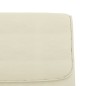 vidaXL Banco de cuero sintético color crema 100x64x80 cm