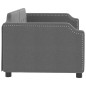 vidaXL Sofá cama tela gris oscuro 90x190 cm vidaXL Sofá cama tela gris oscuro 90x190 cm