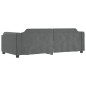 vidaXL Sofá cama tela gris oscuro 90x190 cm vidaXL Sofá cama tela gris oscuro 90x190 cm
