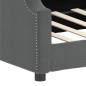 vidaXL Sofá cama tela gris oscuro 90x190 cm vidaXL Sofá cama tela gris oscuro 90x190 cm