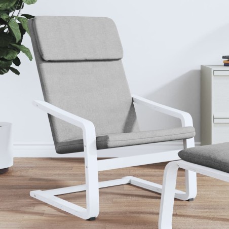 vidaXL Sillón de relax de tela gris claro