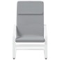 vidaXL Sillón de relax de tela gris claro vidaXL Sillón de relax de tela gris claro