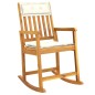 vidaXL Silla mecedora con cojines madera maciza acacia vidaXL Silla mecedora con cojines madera maciza acacia