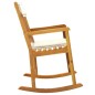 vidaXL Silla mecedora con cojines madera maciza acacia vidaXL Silla mecedora con cojines madera maciza acacia