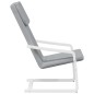 vidaXL Sillón de relax de tela gris claro vidaXL Sillón de relax de tela gris claro