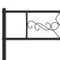 vidaXL Estructura de cama cabecero y pie de cama metal negro 140x200cm vidaXL Estructura de cama cabecero y pie de cama metal negro 140x200cm
