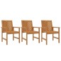 vidaXL Sillas de comedor para jardín 3 uds madera maciza acacia vidaXL Sillas de comedor para jardín 3 uds madera maciza acacia