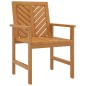 vidaXL Sillas de comedor para jardín 3 uds madera maciza acacia vidaXL Sillas de comedor para jardín 3 uds madera maciza acacia