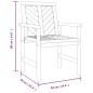vidaXL Sillas de comedor para jardín 3 uds madera maciza acacia vidaXL Sillas de comedor para jardín 3 uds madera maciza acacia