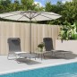 vidaXL Tumbonas plegables 2 uds acero y textilene gris vidaXL Tumbonas plegables 2 uds acero y textilene gris