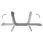 vidaXL Tumbonas plegables 2 uds acero y textilene gris vidaXL Tumbonas plegables 2 uds acero y textilene gris