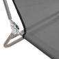 vidaXL Tumbonas plegables 2 uds acero y textilene gris vidaXL Tumbonas plegables 2 uds acero y textilene gris