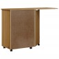vidaXL Cajonera con ruedas y escritorio MOSS madera pino marrón miel vidaXL Cajonera con ruedas y escritorio MOSS madera pino marrón miel
