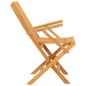 vidaXL Sillas de jardín plegables 2 uds madera maciza teca 61x67x90 cm