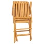 vidaXL Sillas de jardín plegables 2 uds madera maciza teca 61x67x90 cm