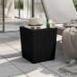 vidaXL Mesa de jardín con tapa extraíble polipropileno negro vidaXL Mesa de jardín con tapa extraíble polipropileno negro