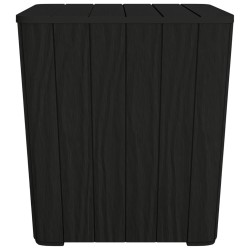 vidaXL Mesa de jardín con tapa extraíble polipropileno negro