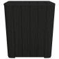 vidaXL Mesa de jardín con tapa extraíble polipropileno negro vidaXL Mesa de jardín con tapa extraíble polipropileno negro