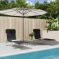 vidaXL Tumbonas plegables 2 uds acero y textilene negro vidaXL Tumbonas plegables 2 uds acero y textilene negro