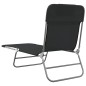 vidaXL Tumbonas plegables 2 uds acero y textilene negro vidaXL Tumbonas plegables 2 uds acero y textilene negro