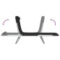 vidaXL Tumbonas plegables 2 uds acero y textilene negro vidaXL Tumbonas plegables 2 uds acero y textilene negro