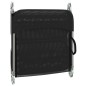 vidaXL Tumbonas plegables 2 uds acero y textilene negro vidaXL Tumbonas plegables 2 uds acero y textilene negro