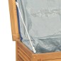 vidaXL Caja de almacenaje de jardín con bolsa teca maciza 175x50x53 cm vidaXL Caja de almacenaje de jardín con bolsa teca maciza 175x50x53 cm
