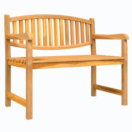 vidaXL Banco de jardín madera maciza de teca 114x59x87 cm
