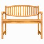 vidaXL Banco de jardín madera maciza de teca 114x59x87 cm vidaXL Banco de jardín madera maciza de teca 114x59x87 cm