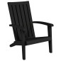 vidaXL Sillas de jardín Adirondack 2 uds polipropileno negro vidaXL Sillas de jardín Adirondack 2 uds polipropileno negro