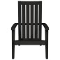 vidaXL Sillas de jardín Adirondack 2 uds polipropileno negro vidaXL Sillas de jardín Adirondack 2 uds polipropileno negro