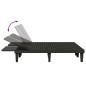 vidaXL Tumbona doble de polipropileno negro 155x138x83 cm vidaXL Tumbona doble de polipropileno negro 155x138x83 cm