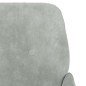 vidaXL Banco de terciopelo gris claro 108x79x79 cm