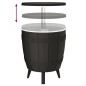 vidaXL Mesa nevera 3 en 1 polipropileno negro vidaXL Mesa nevera 3 en 1 polipropileno negro