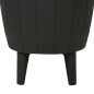 vidaXL Mesa nevera 3 en 1 polipropileno negro vidaXL Mesa nevera 3 en 1 polipropileno negro
