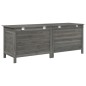 vidaXL Arcón jardín madera maciza abeto gris antracita 150x50x56,5 cm vidaXL Arcón jardín madera maciza abeto gris antracita 150x50x56,5 cm
