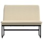 vidaXL Banco de tela color crema 100x75x76 cm vidaXL Banco de tela color crema 100x75x76 cm