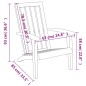vidaXL Silla de jardín Adirondack polipropileno negro vidaXL Silla de jardín Adirondack polipropileno negro