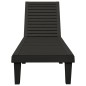 vidaXL Tumbona de polipropileno negro 155x58x83 cm vidaXL Tumbona de polipropileno negro 155x58x83 cm