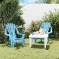 vidaXL Sillas de jardín niños 2 uds aspecto madera PP azul 37x34x44 cm vidaXL Sillas de jardín niños 2 uds aspecto madera PP azul 37x34x44 cm