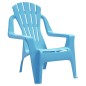 vidaXL Sillas de jardín niños 2 uds aspecto madera PP azul 37x34x44 cm vidaXL Sillas de jardín niños 2 uds aspecto madera PP azul 37x34x44 cm